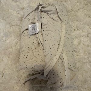 Lou Lou & Company Cream Swaddle with Multicolor Dots